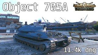 Object 705A, 11.4K Damage, 5 Kills, Safe Haven - World of Tanks