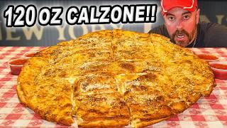 Big Dog’s 120oz Stuffed Calzone Pizza Challenge Is Meant for 2-Person Teams!!