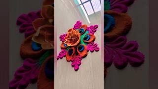 Flower rangoli designs 