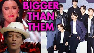 BTS is OFFICIALLY BIGGER Than Bruno Mars & Katy Perry