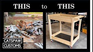 Building a Shop Cart from Construction Waste