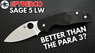 Spyderco Sage 5 Lightweight Folding Knife - Overview and Review