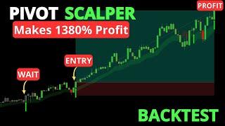 Best Pivot Scalper Strategy Makes 1380% Profit - Tradingview Indicator Backtest - Gold Scalping