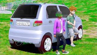 ОТЕЦ И СЫН В GTA 5 - ШКОЛЬНИК И ОПЕР ХАСАНЯТ НА МАТИЗЕ  ГАРВИН