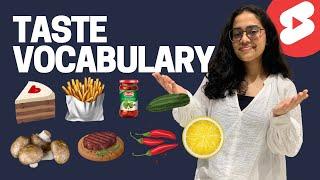 Food Taste  Vocabulary | English Speaking Practice - Ananya #vocabulary #learnenglish #learnex