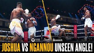 EXCLUSIVE UNSEEN ANGLE!  Anthony Joshua KNOCKS OUT Francis Ngannou