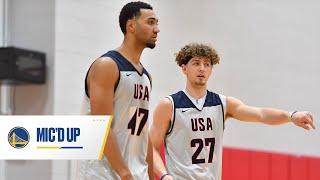 Brandin Podziemski MIC'D UP at USA Basketball Practice