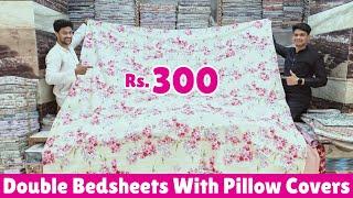 cheapest handlooms market in hyd | ₹ 300 double bedsheets collection with pillow covers online avl