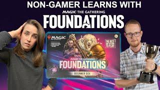 Magic: The Gathering Pro's Non-Gamer Wife Learns MTG with the Magic Foundations Beginner Box