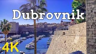 Dubrovnik Hrvatska pješačka tura 4K | Istražite biser Jadrana