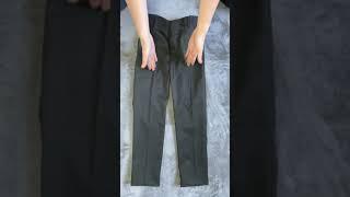 How to fold trousers with a crease