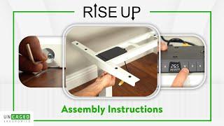 How To Assemble Rise Up electric adjustable height standing desk sit stand up computer workstation