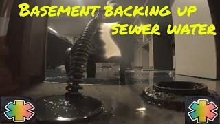 What to do if my basement backs up with sewer water