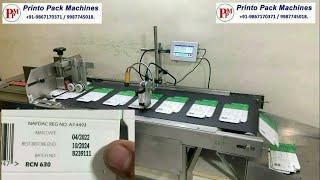 Automatic carton printing machine - Inkjet printer | High speed carton inkjet printer with stacker