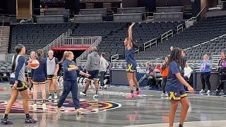 Inside Indiana Fever shootaround as they prepare for the Las Vegas Aces