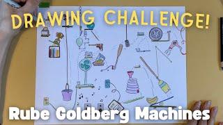 How to Draw a Rube Goldberg Machine | Step-by-Step