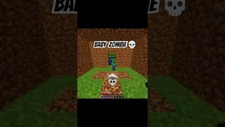 Minecraft Baby Zombie  | Rihan's CrafTopic #minecraft #memes #skulledit #shorts  #gaming