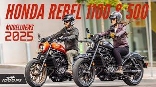 Aus 2 mach 3! Honda Rebel 1100 Update 2025 & Rebel 500 Neuigkeiten