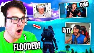 LG Fortnite House Plays the FLOODED Fortnite Map... (ft. Formula, Nicks, Randumb)