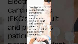 What is the primary job responsibility for EKG technician?