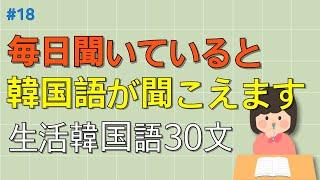 [ワクワク韓国語]  毎日聞いていると韓国語が本当に聞こえます! 生活韓国語 30文 | 韓国語会話, 韓国語ピートリスニング, 韓国語聞き取り