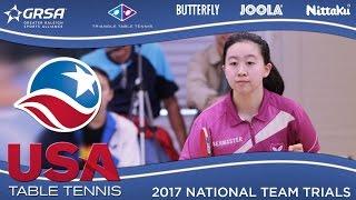 2017 US National Team Trials Day 3 - Angela Guan vs. Crystal Wang (Final) Highlights