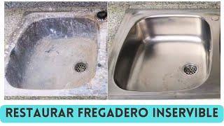  RESTAURACIÓN de FREGADERO en Muy MAL ESTADO usando un NUEVO PRODUCTO de LIMPIEZA