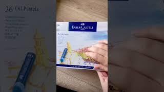 ASMR oil pastel unboxing #oilpastel #oilpastelsart #oilpastelcolors #fabercastell