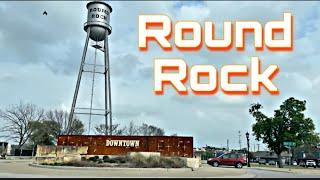 Round Rock, Texas (Downtown Area) City Tour & Drive Thru - N. Austin