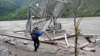 Yukon River Fish Wheel Set out in Current - Stan Zuray