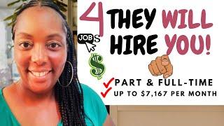 4 Work from Home Jobs Hiring Immediately Paying up to $7,167 Per Month