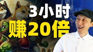 3小时赚20倍，她如何抓住这个新的财富窗口？｜2025年1月22日前观看｜$PNUT｜$BAN｜加密货币｜memecoin