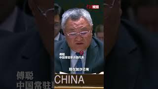 美国再次否决安理会加沙停火决议 傅聪：难道44000人死亡换不来美国一点点的同情心吗