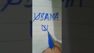 USAMA name logo #logo ##ytshorts