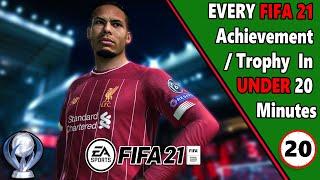 EVERY Fifa 21 Achievement/Trophy in UNDER 20 Minutes