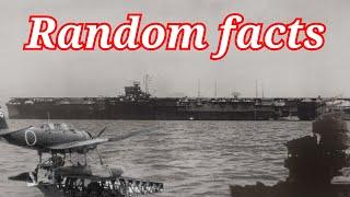 Japanese Aircraft carriers: Odd facts