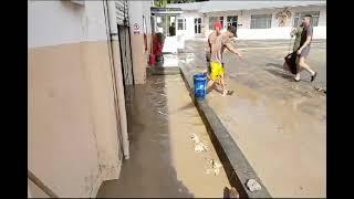 En la zona militar, se presentó una inundación pocas veces vista debido a las fuertes lluvias