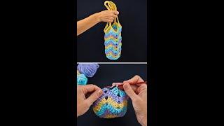 Easy crochet bottle bag! Step by step tutorial! Miarti