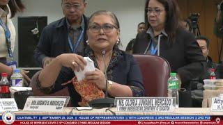 Former DepEd Usec. Mercado turned over the envelopes she received from VP Duterte