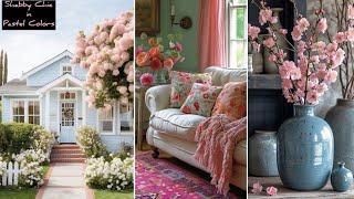  HOMETOUR  Soft Pastel Color Palette Shabby Chic vintage-inspired decorating Ideas & Designs