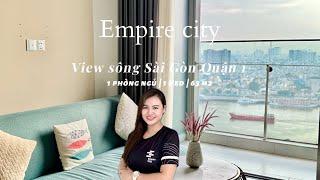 Căn hộ 1 Phòng ngủ diện tích 64 m² tại Empire city đang cho thuê | View sông trung tâm đẹp mê hồn