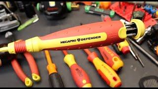 The Wait is Over! MEGAPRO Defender 1000v VDE Multi-bit Screwdriver arrived "and with a few friends."