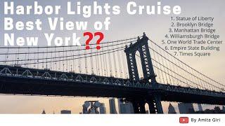 COMPLETE NYC Harbor Lights Cruise| Is it worth the price? (ALL Attractions) | Times Square