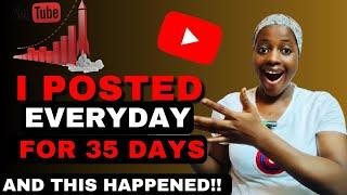 How uploading daily for 35 days changed my new YouTube channel