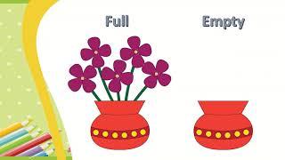 Concept Full and Empty|Learn differentiation| Jr.kg concept|Preschool kindergarten Pre- Math concept