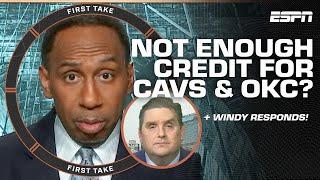 CAVS & OKC DISRESPECT⁉ Stephen A. calls out Windy for disregarding top-seeded Cavaliers | First Take