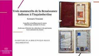 "Trois manuscrits de la Renaissance italienne à l'Inguimbertine" par Gennaro Toscano