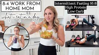 Working Mom What I Eat in a Day | Intermittent Fasting, High Protein, Low Carb | Amanda Fadul