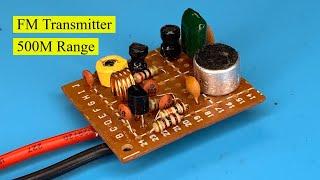 homemade radio build  Long Range FM Transmitter circuit 2N2222 transistor