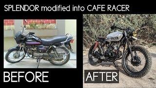 SPLENDOR modified into CAFE RACER